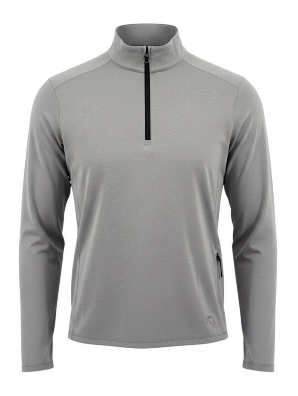 Ogio Men's Pullover 1/4 Zip Long Sleeves Key Pocket Gray Medium